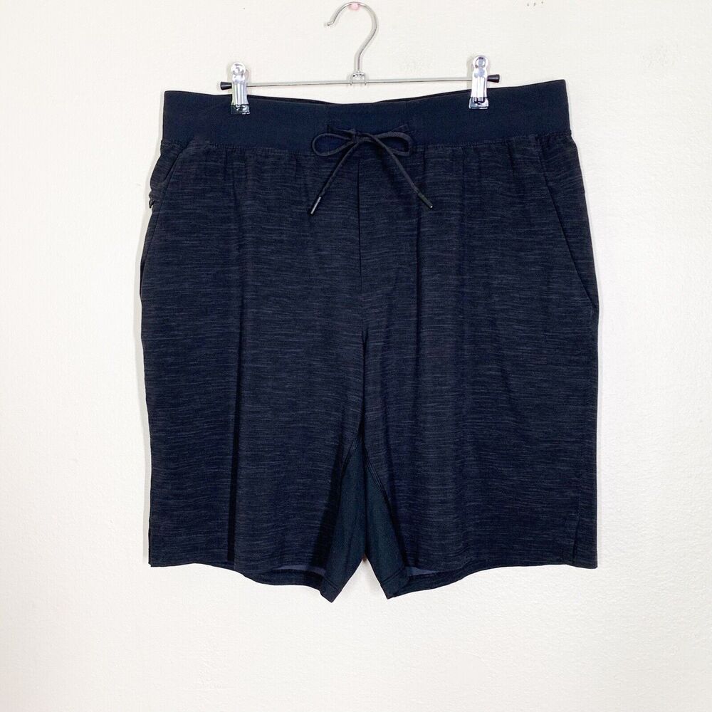 Lululemon T.H.E. Short XL *Linerless 9" Updated All Court Texture Deep Coal Gray